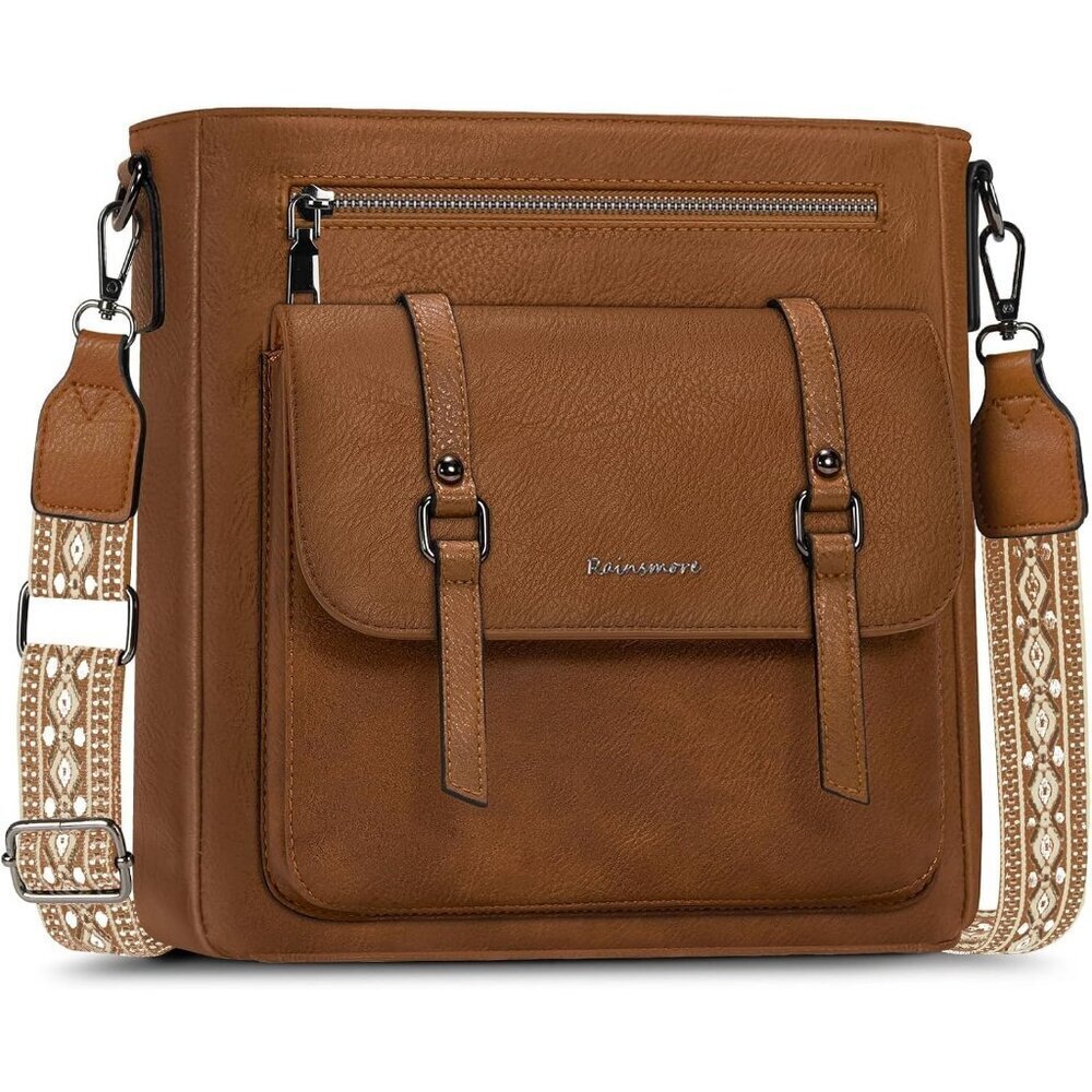 Women’s Brown Waterproof Crossbody Shoulder Leather bags
